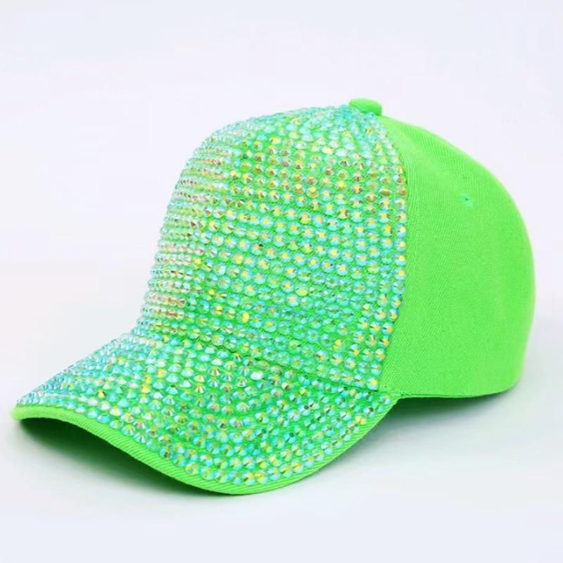 Retro Women's Rhinestone Baseball Cap: Stylish Travel Sunscreen Hat