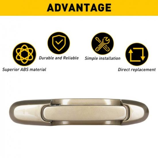 1x Passenger Outside or Rear Driver Side Door Handles 98-03 For Toyota Sienna