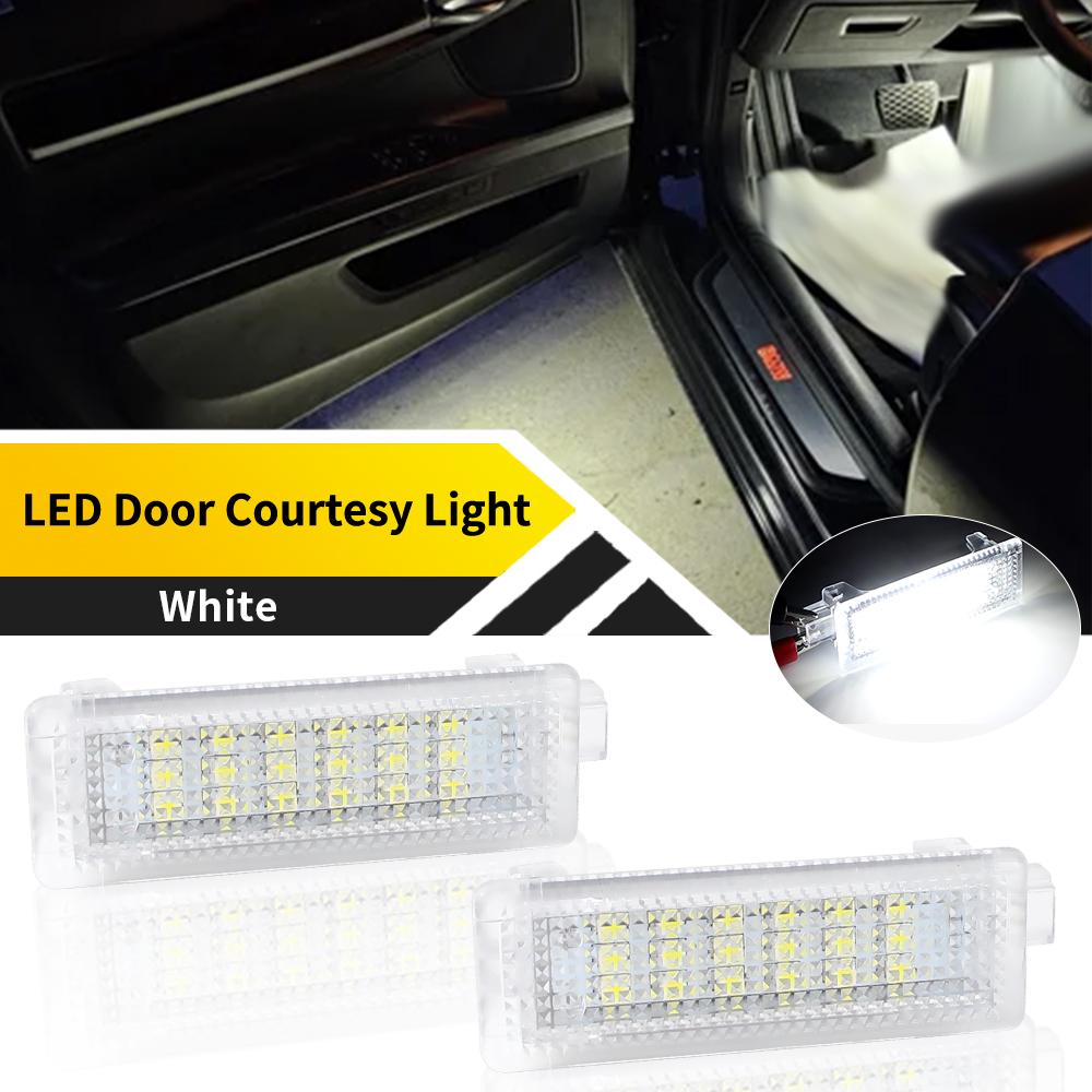 2pcs LED Courtesy Under Door Interior Footwell Light For BMW 5-series E60 M5 2006-2010 F10 / F11 2011-2015 6000k