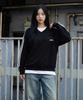 ULIFEZIP Purpose Fulfillment Oversized Track V-Neck Sweatshirt 3 Colors [Ulzv_0014]