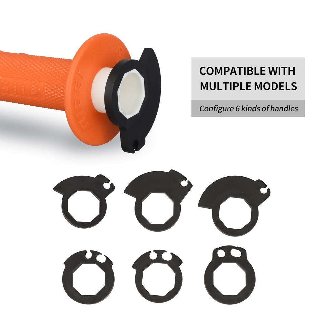 NIBBI Motorcycle Handlebar 22mm Lock-on Grips Aluminum Throttle Control Base for KTM XCF EXCF SXF350 500 Husqvarna FC Motocross