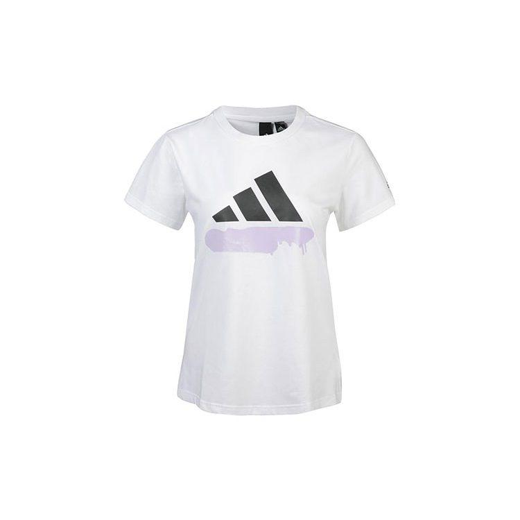 adidas T Shirts Women's White Crew Neck Moderate Other GL5637