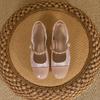 Autumn New Mary Jane Shoes Women's National Style New Chinese Style Color Matching Single Shoes Women's Fashion Women's Shoes Soft Soles Are Not Tired