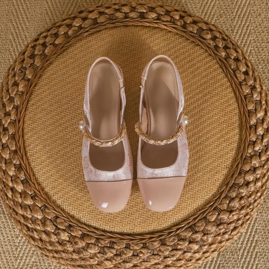 Autumn New Mary Jane Shoes Women's National Style New Chinese Style Color Matching Single Shoes Women's Fashion Women's Shoes Soft Soles Are Not Tired