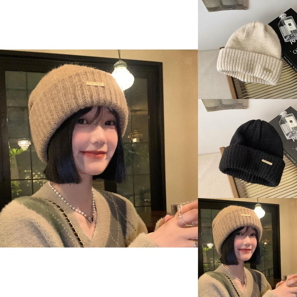 Rabbit Premium Hair Knitted Hat For Women Warm Winter Fashionable Beanie