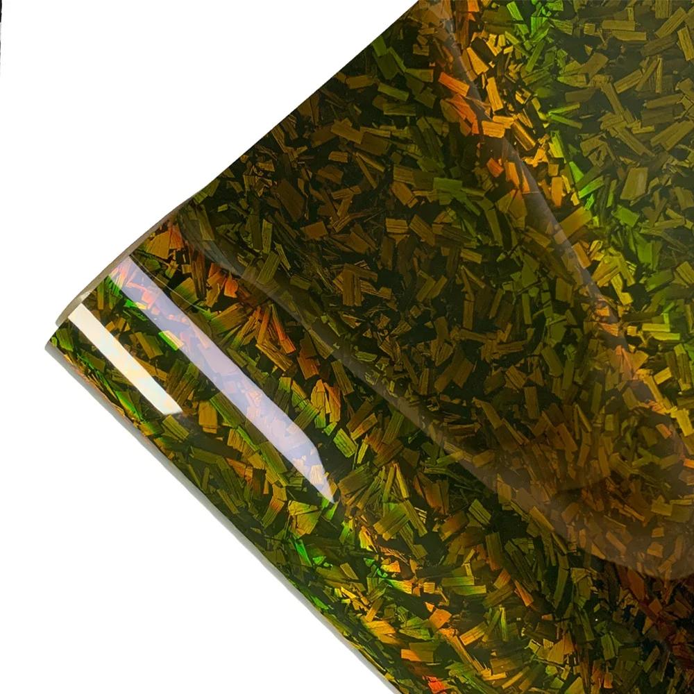 Laser Carbon Fiber Vinyl Auto Tuning Car Stickers Glossy Forged Motorcycle Stickers Rainbow Carbon Covers for Car Accessories