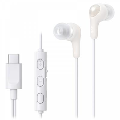 JVC Kenwood JVC HA-FR9UC-W Słuchawki przewodowe z mikrofonem typu C Douszne USB typu C 1,2 m Białe HA-FR9UC