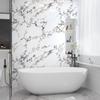 Adrmpest Marble Remake Wallpaper and Glossy Wall Stylish Ivory Marble Sheet for Furniture and Easy for 40cm Wide x 300cm Long Sticker, Thick,