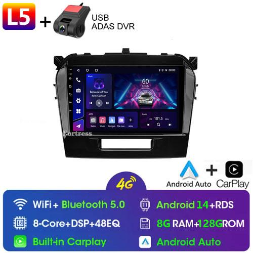 DSP 8 Core Android 13 Multimedia DVD Player For Suzuki Vitara 2017 2018 2019 2020 Autoradio GPS Navigation Car Radio Stereo