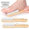 Pumice Stone Foot Scrubber with Wooden Handle for Calluses and Rough Skin Exfoliation