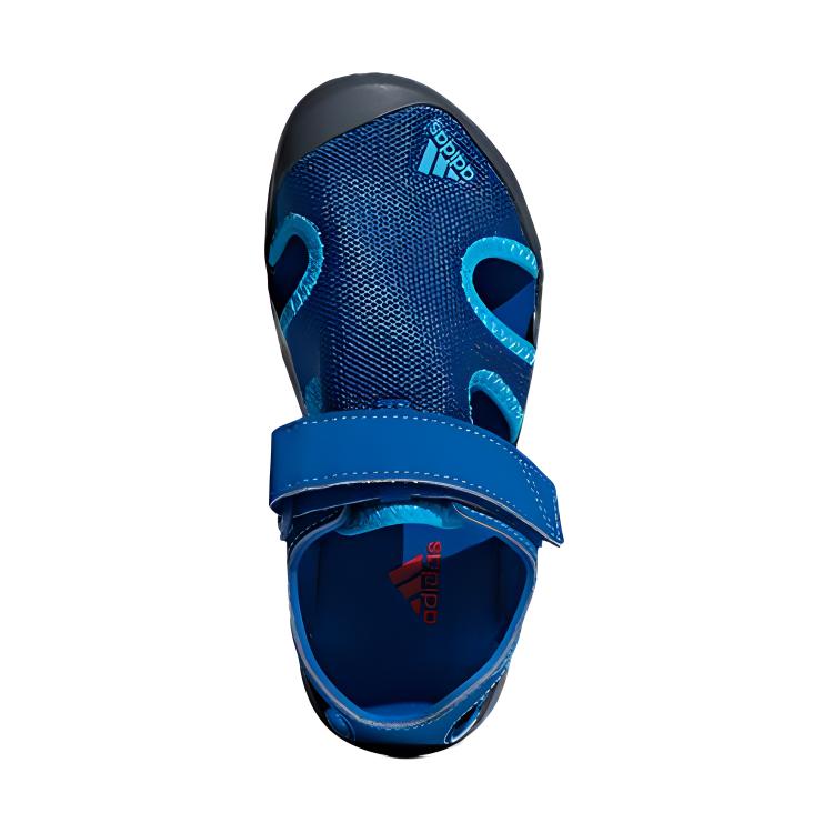 adidas Captain Toey K Slip Resistant Abrasion Resistant Sandal Blue Kids BC0703