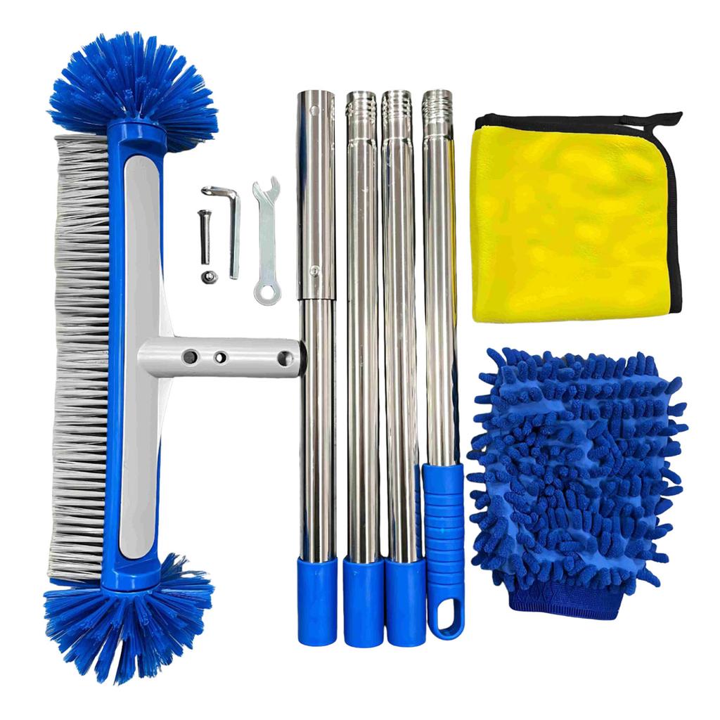 Swimming Pool Round Scrub Brushes with Around Nylon Bristles Enhanced Pool Brushes for Cleaning Shower Bathroom Patio Pool