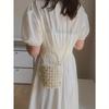Mini Faux Pearl and Rhinestone Decor Fashion Casual Bucket Bag, Elegant Pearl Bag