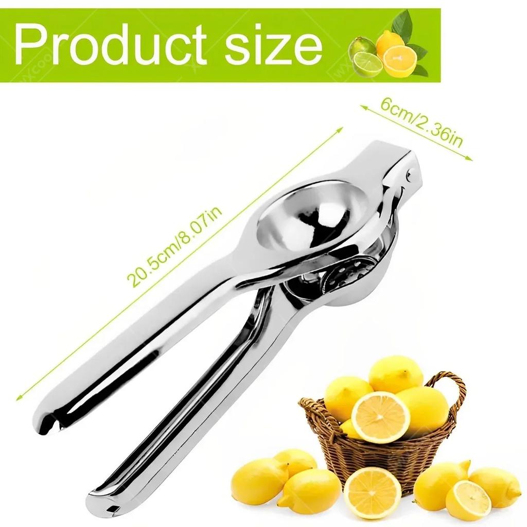1pc Stainless Steel Lemon Squeezer Handheld Lemon Lime Orange Squeezer Citrus Juicer Lemon Fruit Pressing Lemon Juice Squeezer