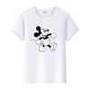 Vintage Unisex Cartoon Tshirt Mickey Mouse Tops Graphic Clothes Summer Blouses Short Sleeve T-shirt White Tees