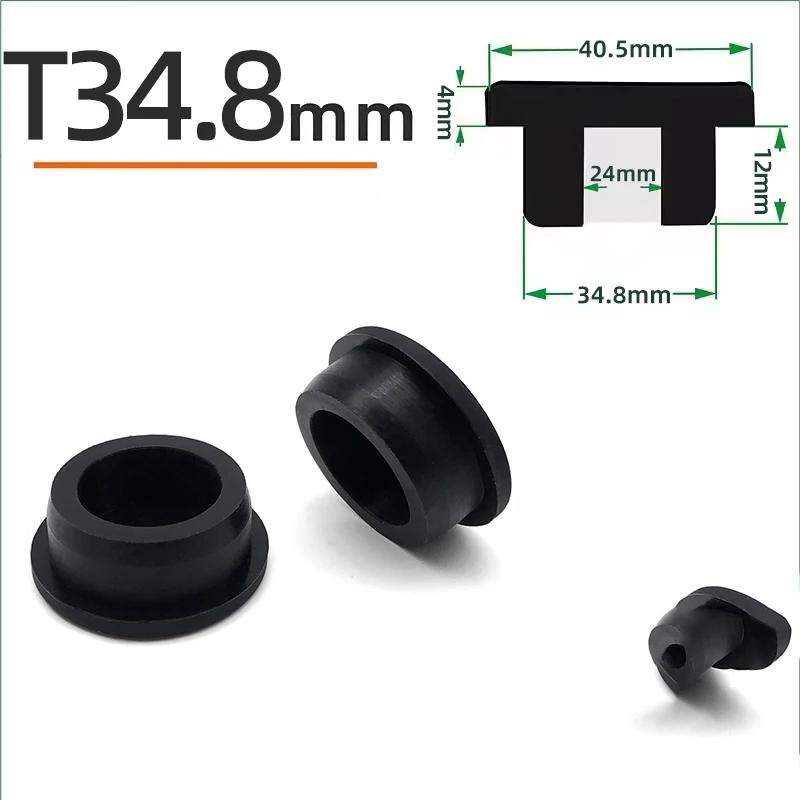 Schwarzer Silikonstopfen Ø 6mm-81,3mm Runde Staubdichte Dichtkappe Hitzebeständiger Silikon-Lochstopfen Dichtungs-Endkappe Schutzhülle