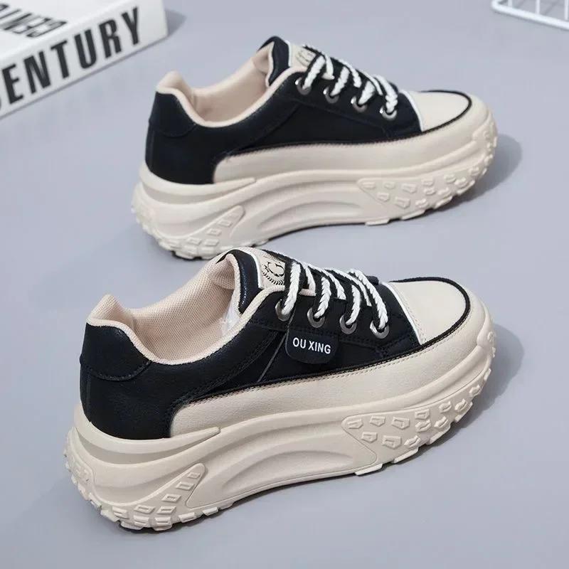 Fashion Retro Women Shoes Spring Platform Shoes Casual Sneakers Versatile Fashion Designer Shoes High Quality  Women Sneakers