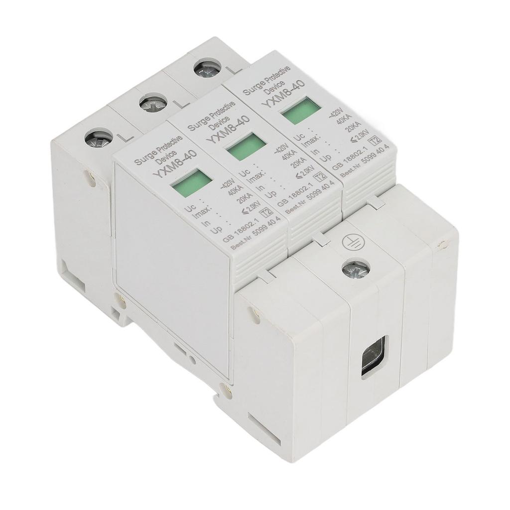 Surge Protective Device 3P 40KA 420V Voltage Protection Arrester Protector for Safety