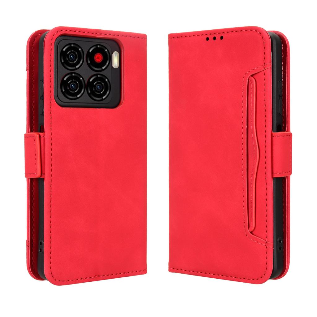 For ZTE Blade A56 Leather Case Phone Wallet Cover with Multiple Card Slots