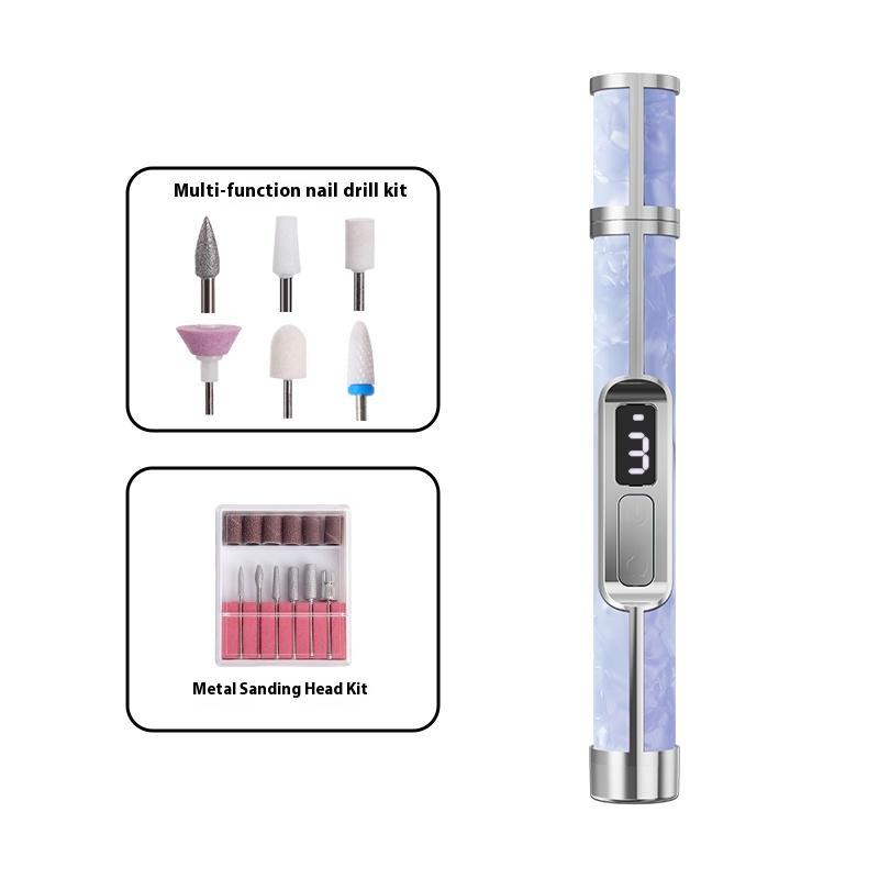 Nail Art Tools Professional Set Electrical  Adjustment Rechargeable Electric Nail Grinder Nail Art  Tools Sets For Home Salon