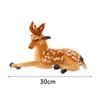 Plush Deer Toy Soft PP Cotton Filling Simulation Animal Doll Christmas Elk Decoration