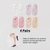 Professional Women Yoga Sock Silicone Anti-slip Ballet Pilates Socks Women Backless Breathable Bandage Yoga Sport Sock