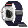 Magnetic Nylon Band for Apple Watch Series 11 10 42mm / 9 8 7 41mm / SE3 SE2 SE 6 5 4 40mm / 3 2 1 38mm Adjustable Elastic Watch Strap