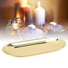 Auxiliary Tools 430 Stainless Steel Storage Tray Oval Shape 23CM Candle Tool Tray Decorative Tray Makeup Serving