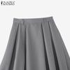 ZANZEA Dámské ležérní dlouhé sukně s volným áčkovým elastickým pasem