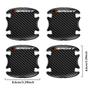 4PCS Carbon Fiber Car Door Handle Scratch Protector Sticker For Adi BMW Mercedes Benz For VW Ford ,Car Door Cup Protective Film