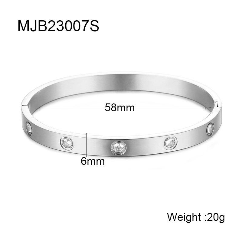 Best Seller 2026  Custom Not Allergic 6mm Stainless Steel 18K Gold Rose Gold Plated Couple Bracelet Bangles for Women