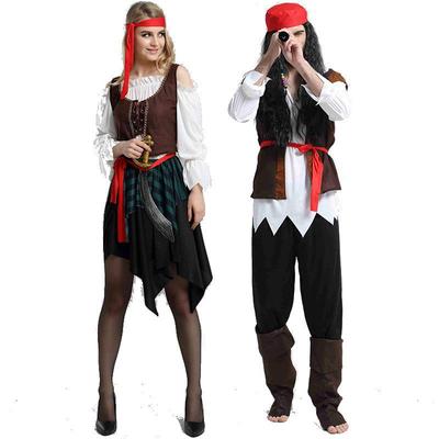 Adult Caribbean Pirate Cosplay Halloween Costume