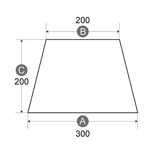 Abażur [A-30201] Abażur montowany na ramieniu, Abażur hotelowy, Abażur zastępczy do lamp biurkowych, Biały shantung, Średnica 30cm