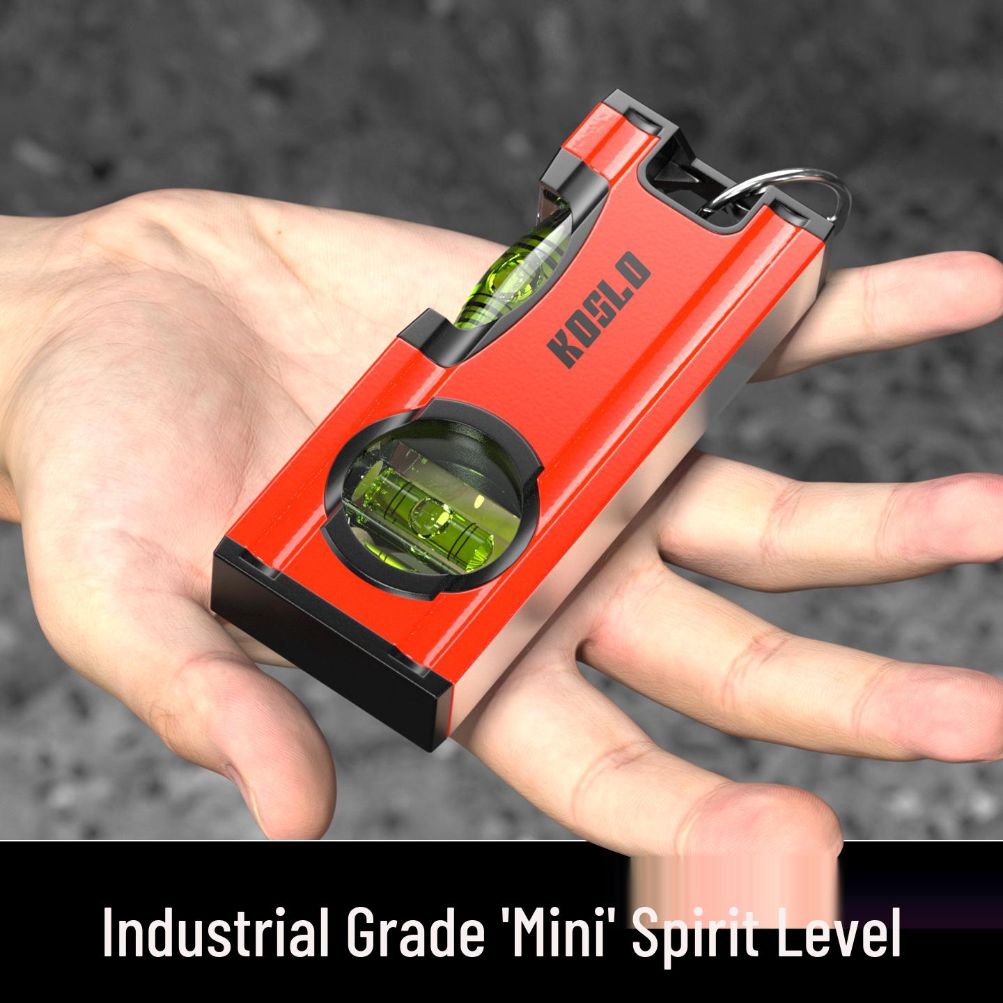 Aluminum Alloy Mini Spirit Level: High Precision Magnetic Pocket Ruler Mini Spirit Level 120mm