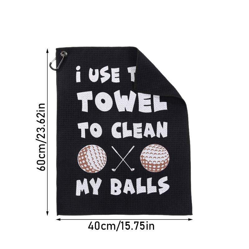 Color Printed Golf Towel Absorbent Training Aids Dry Towels Soft Skin Comfortable Golf Cleaning Tools Outdoor Balls Cleaner