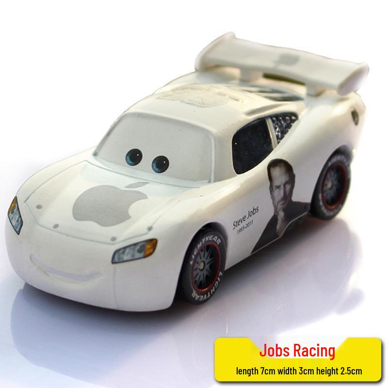 Cars 95 McQueen Gen 1 Racing Dino Two-Tone Grey Alloy Toy Car Model