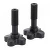 Sturdy Black Plastic Screws For Garden Swing Canopy 1 Pair Of Fasteners