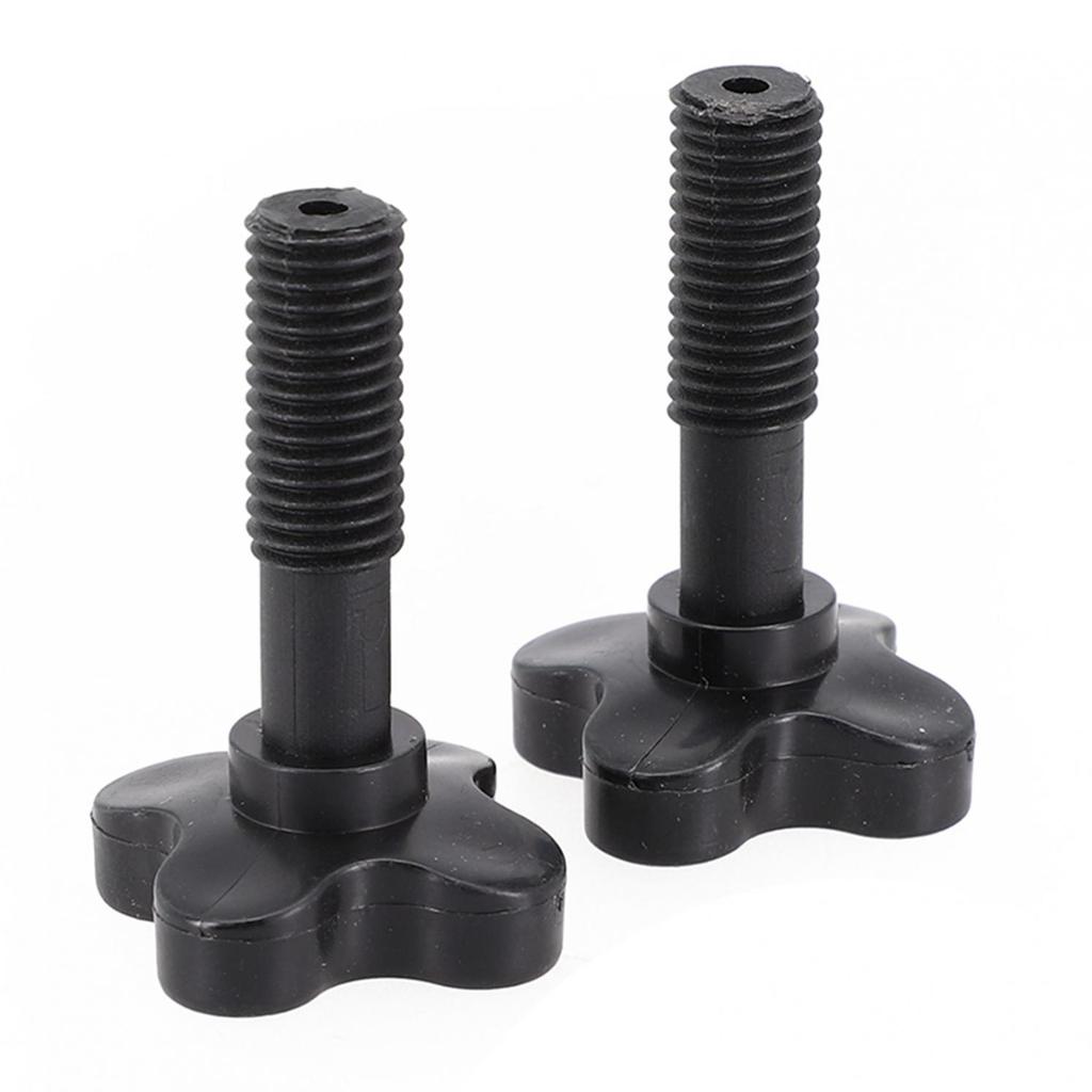 Sturdy Black Plastic Screws For Garden Swing Canopy 1 Pair Of Fasteners