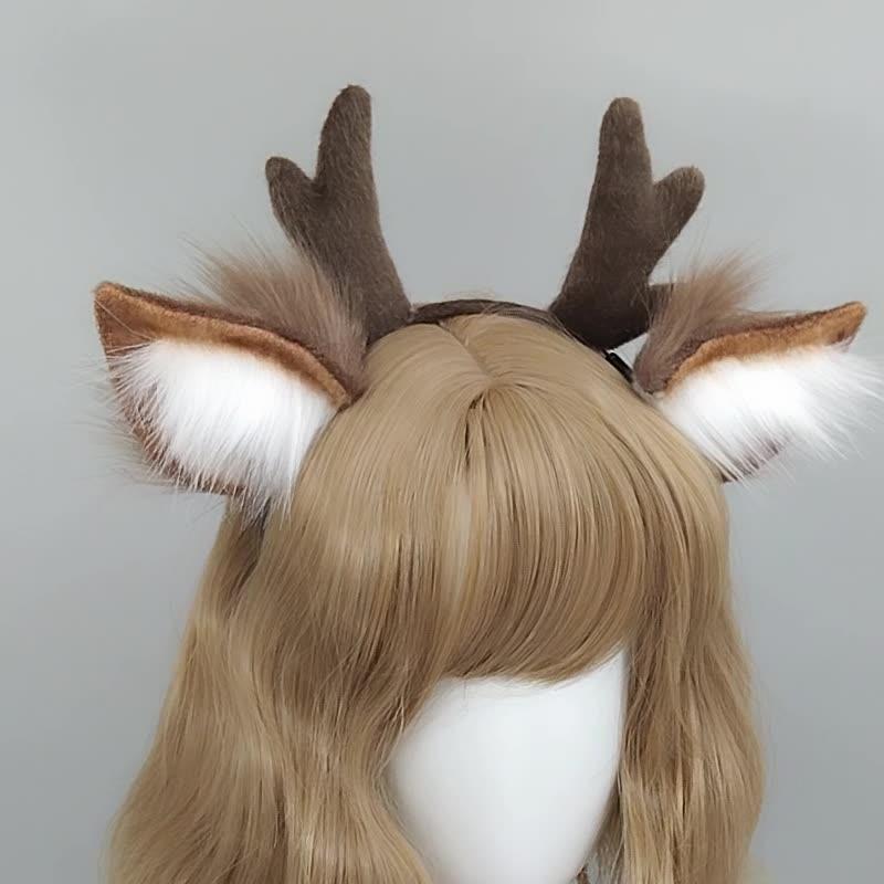 Reindeer Antler Headband Fashion Cosplay Deer Ear Head Hoop Lolita Hair Bands Holiday Christmas Party Festival Hair Accessories