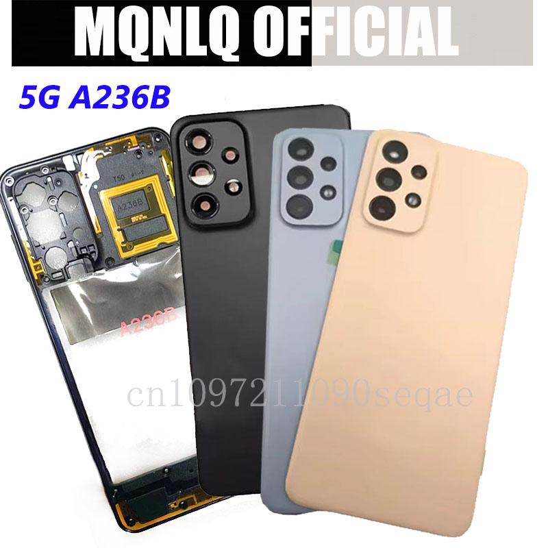 for Samsung Galaxy A23 5G A236 A236B Battery Full Housing Chassis Middle Frame Back Cover With Camera Lens Parts