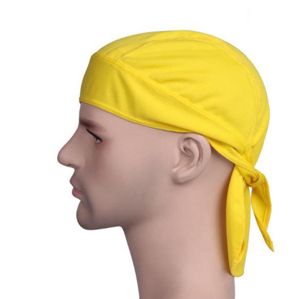 Unique Fitted Solid Tied BACK BANDANA DOO RAG Do Du Motorcycle Skull Cap Hat Men