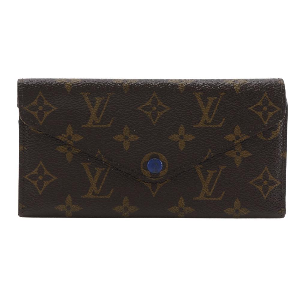 LOUIS VUITTON Portefeiulle Josephine Purse M60164 Three fold Brown Monogram canvas Women Used