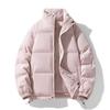 Stehkragen Baumwollkleidung Herren und Damen Abschnitt Winter Verdickt Locker Baumwolljacke Paarmodelle Einfarbig Brotkleidung Baumwollmantel