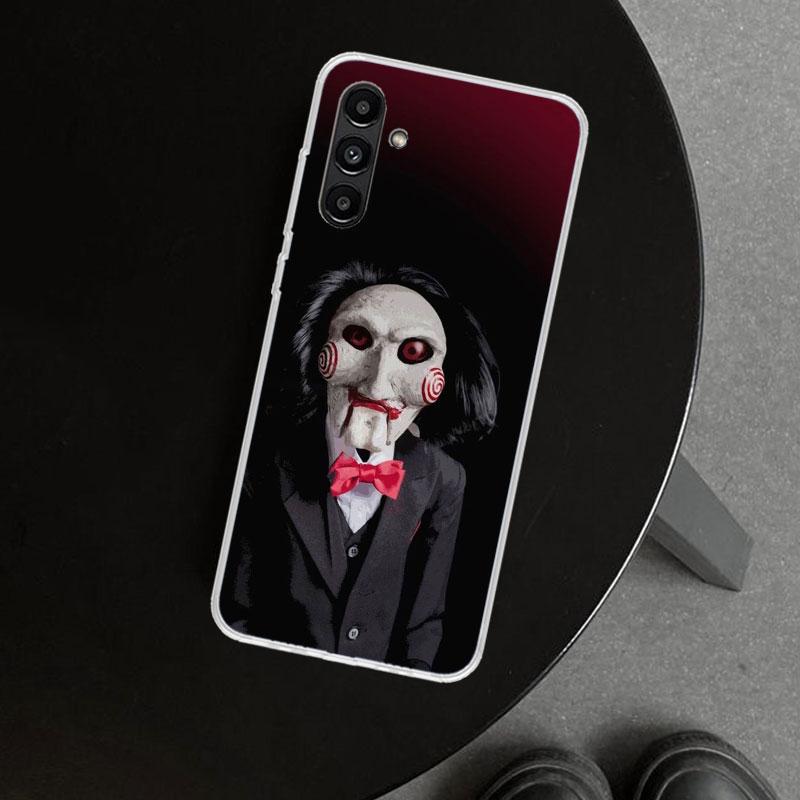 The Jigsaw Killer Horror Phone Case Cover for Samsung Galaxy A17 A16 A26 A36 A56 A57 A37 A15 A25 A35 A55 A14 A24 A34 A54 A13 A23