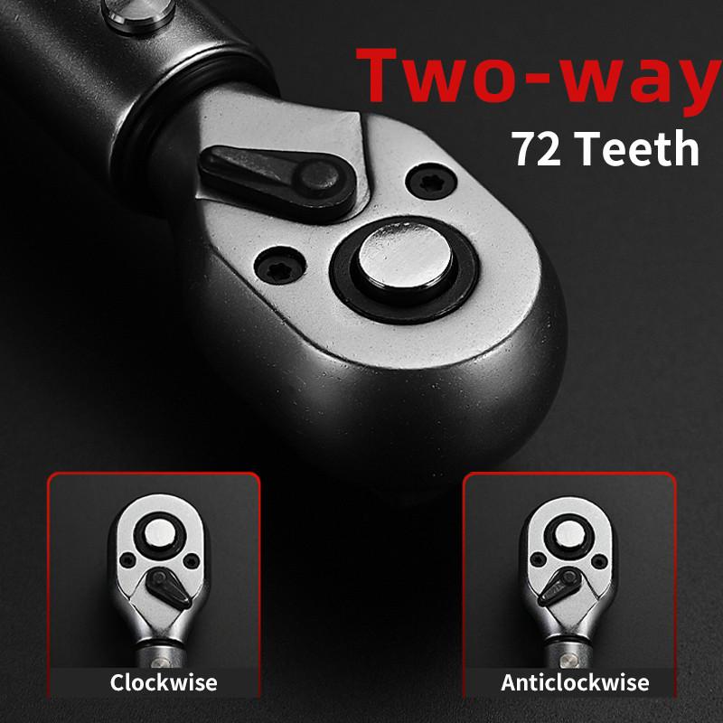 Profession High Accuracy Torque Wrench 3/8" 1/2" Adjustable and Replaceable Head Motorcycle Car Repair Tools