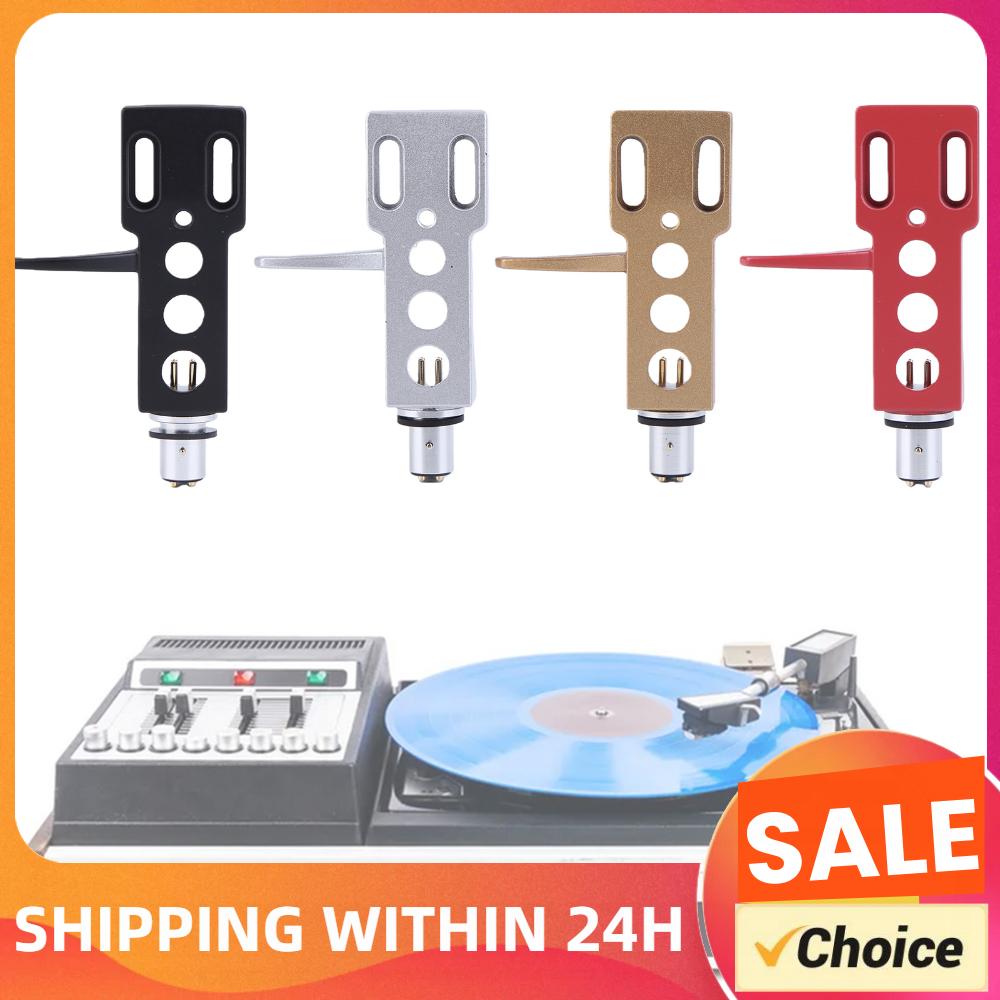 Cartridge Headshell Stylus Holder with 4 Lead Wires LP Headshell for Most Record Player Replacement Headstands
