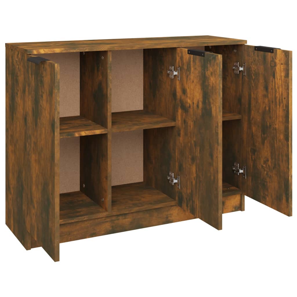 Sideboard Smoked Oak 90.5x30x70 Cm Engineered Wood