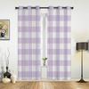 Navy Blue Lattice Idyllic Style Plaid Curtains for Bedroom Living Room Drapes Kitchen Kid's Room Window Curtain Home Decor