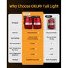 OKLPF Rear Brake Tail Light Compatible With 2004 2005 2006 2007 2008 Ford F150 F-150 Replacement Red Taillight Assembly,Includes a Luxurious Box,Left
