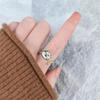 Adjustable Fidget Spinner Rings Cute Cartoon Animal Cat Kitten Rings Gold Silver Open Rotate Freely Ring Women Girls